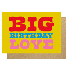 Big Birthday Love card