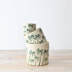 Palm Tree Plant Pot, 14cm