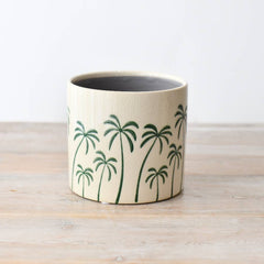 Palm Tree Plant Pot, 14cm