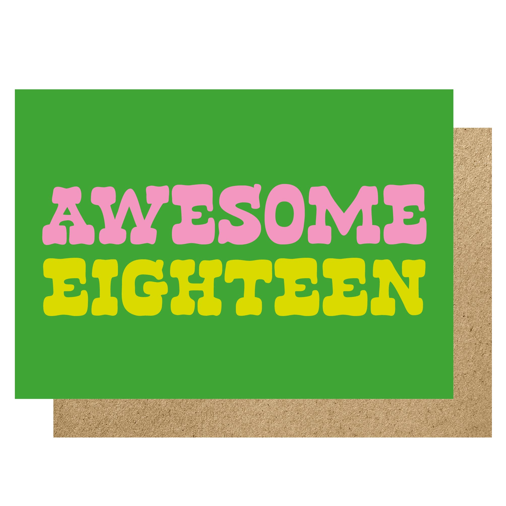 Awesome Eighteen card