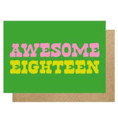 Awesome Eighteen card
