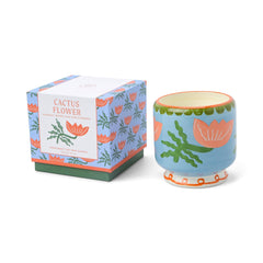 Paddywax A Dopo 8 oz./226g Flower Ceramic Candle - Cactus Flower