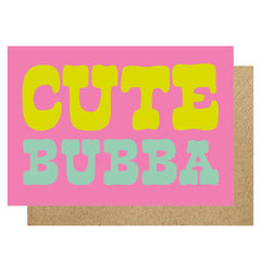 Cute Bubba Pink card