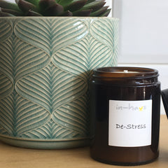 De-stress aromatherapy candle
