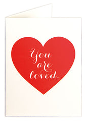 You Are Loved letterpress card