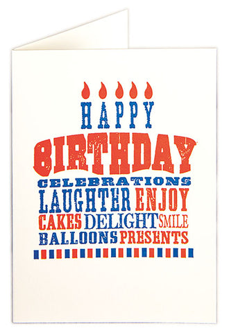 Birthday celebration card