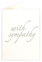 With sympathy