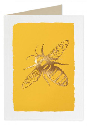 Bee letterpress card