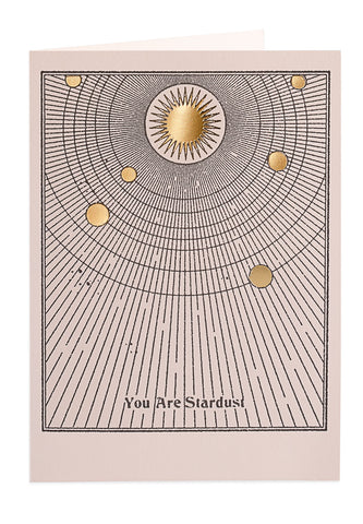 You Are Stardust letterpress card