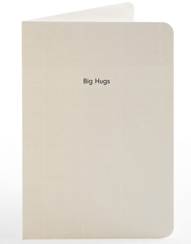 Big hugs typo card