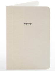 Big hugs typo card