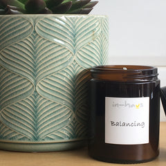 Balancing aromatherapy candle