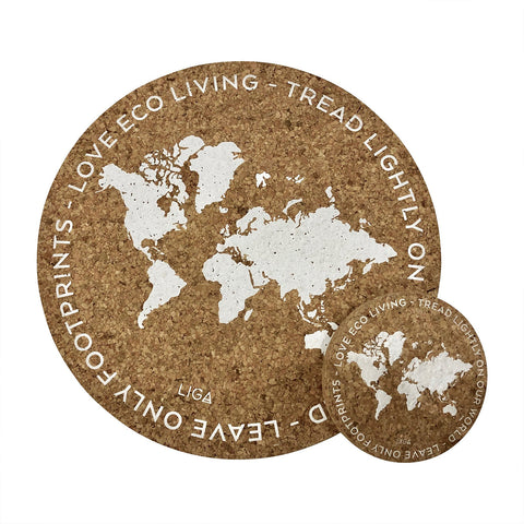 Footprints Cork Placemats
