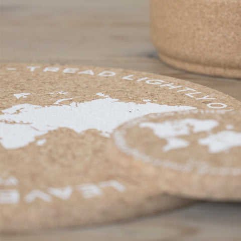 Footprints Cork Placemats
