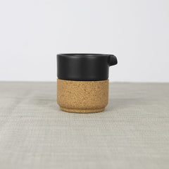 Milk Jug- Cork & Matt Black