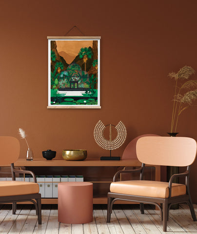 Nenuphars Greenhouse Large Art Print