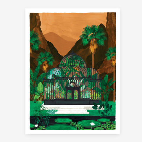 Nenuphars Greenhouse Large Art Print