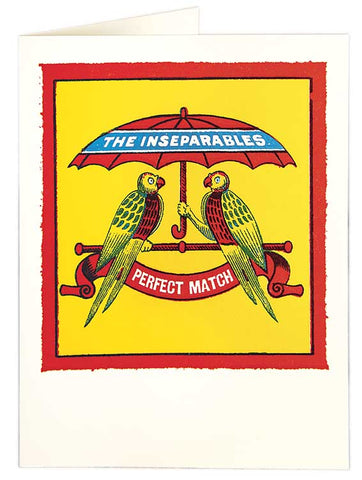 Inseparables letterpress card