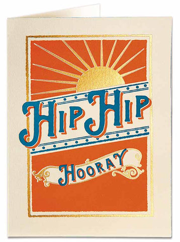 Hip Hip Hooray - Birthday card