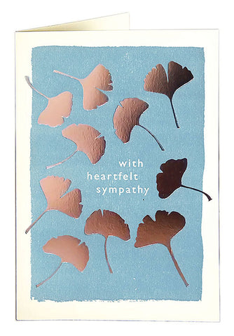 With heartfelt sympathy