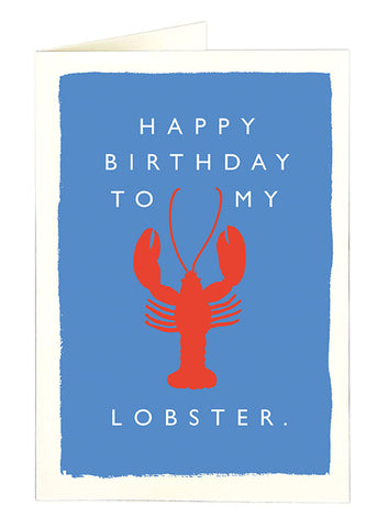 Lobster birthday card