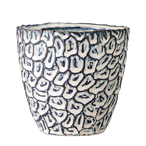 Blue Stone Flowerpot