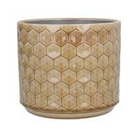Sand Honeycomb Ceramic Pot Medium