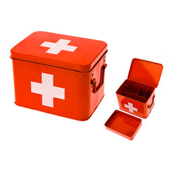 Large medicine box - red
