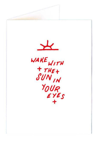 Wake with The Sun Card
