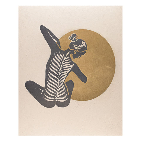 Yoga - Letterpress print